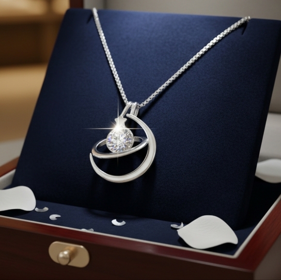 Moissanite Planetary Necklace